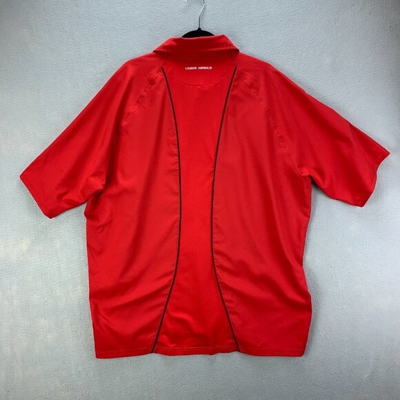 Under‎ Armour Mens Golf Polo Shirt Extra Large Red Performance TPC Sawgrass - Picture 4 of 12